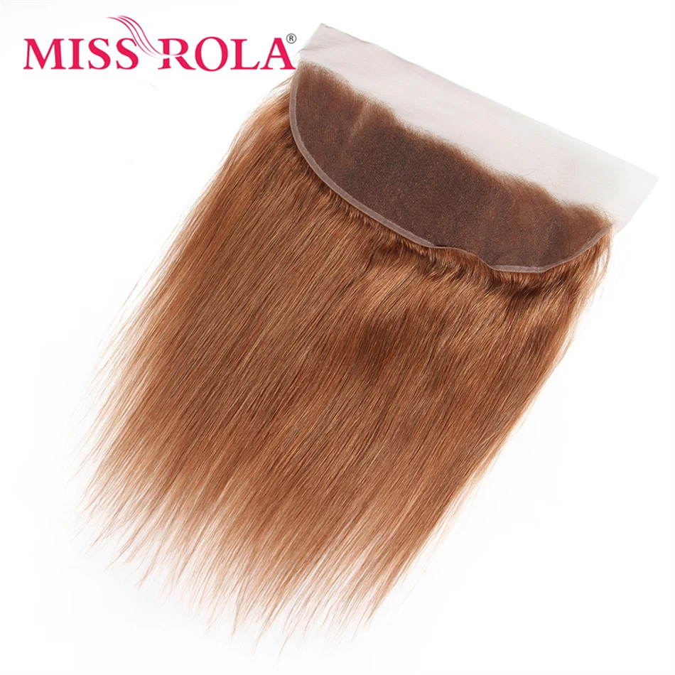 13x4 Lace Frontal Closure human hair closure human hair lace frontal Brazilian Remy Human Hair Ear To Ear Straight Hair Frontal Ombre Color With Baby