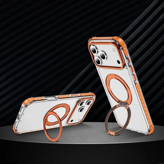 Rotating Magnetic Ring Stand iPhone Case 4