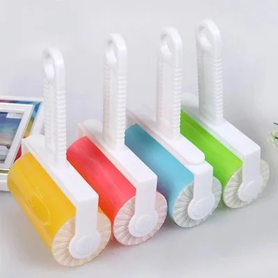 Washable Clothes Hair Sticky Roller Reusable Portable Home Clean Pet Hair Remover Sticky Roller Carpet Bed Sofa Dust Collector