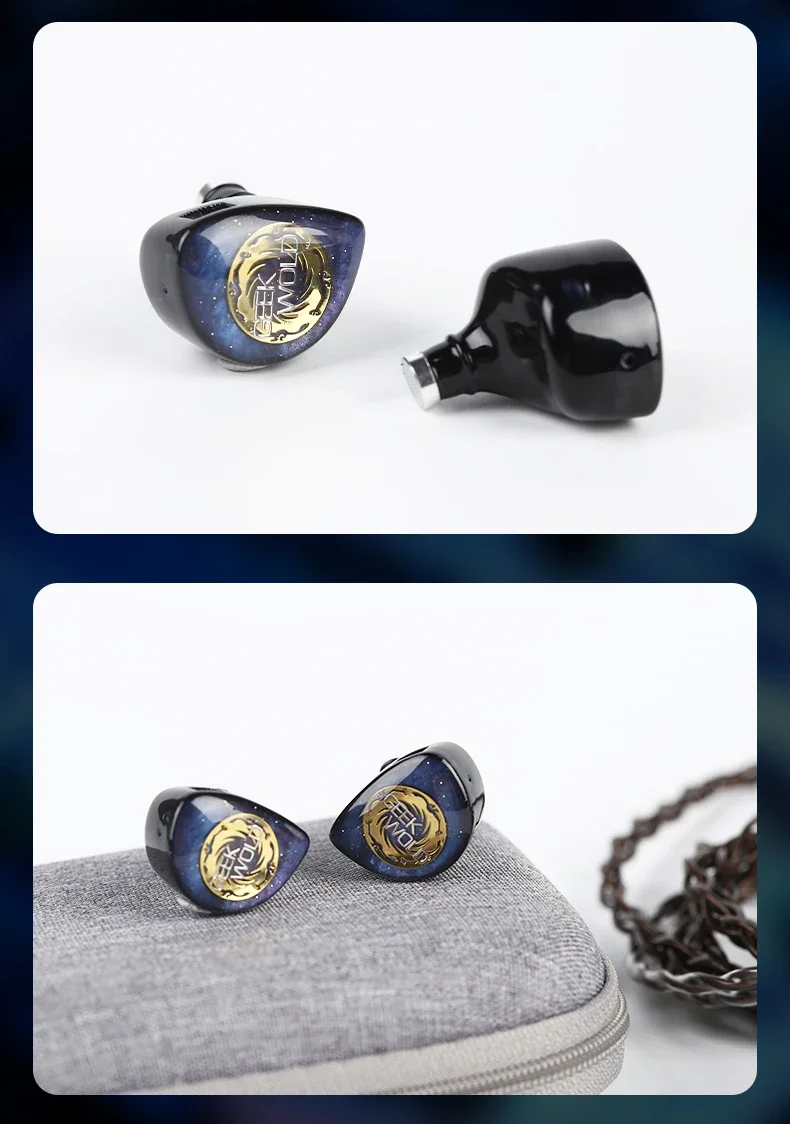NEW GEEK WOLD GK300 IEMs 8BA+2EST+1Planar+1DD In Ear monitor HiFi Earphones Audiophile Headphone Music Headset 3