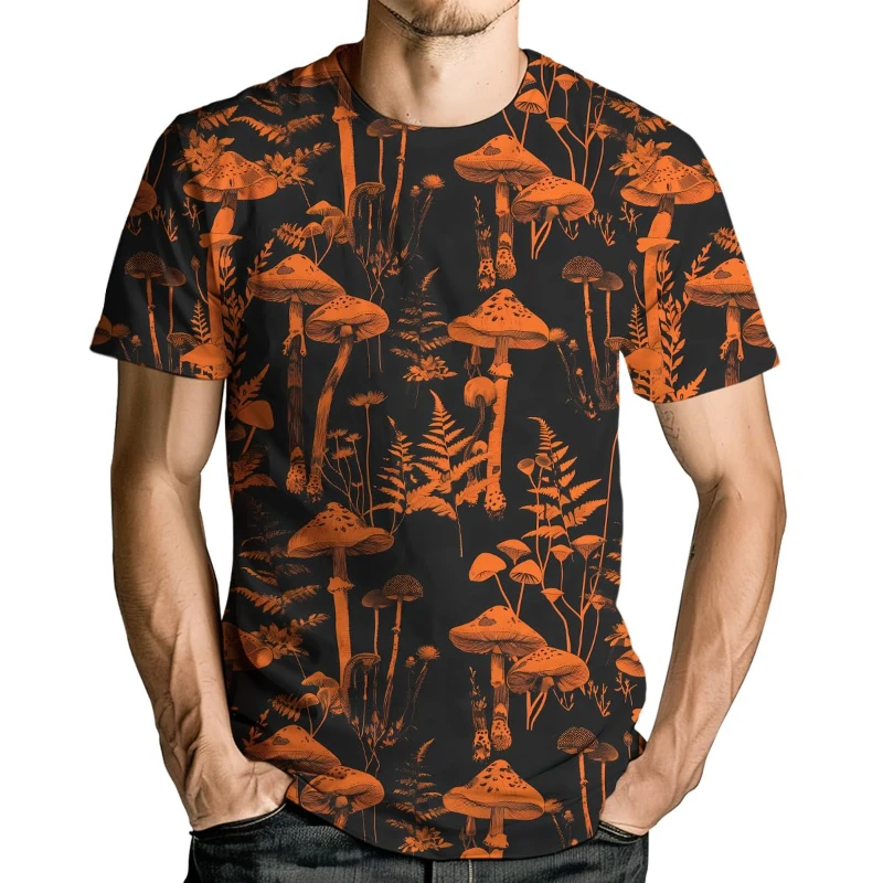 Mens Streetwear Short Sleeve T Shirt O-Neck Oversized Tee