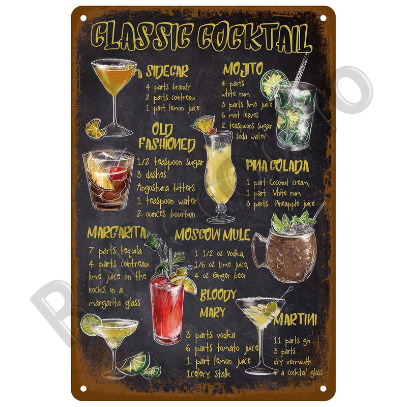 Bier Vintage Metall Zeichen Whisky Zinn Zeichen Poster Platte Hause Wand Dekor Für Pub Bars Cafe Clubs Retro Plaque Malerei Mann Höhle – Detail 9