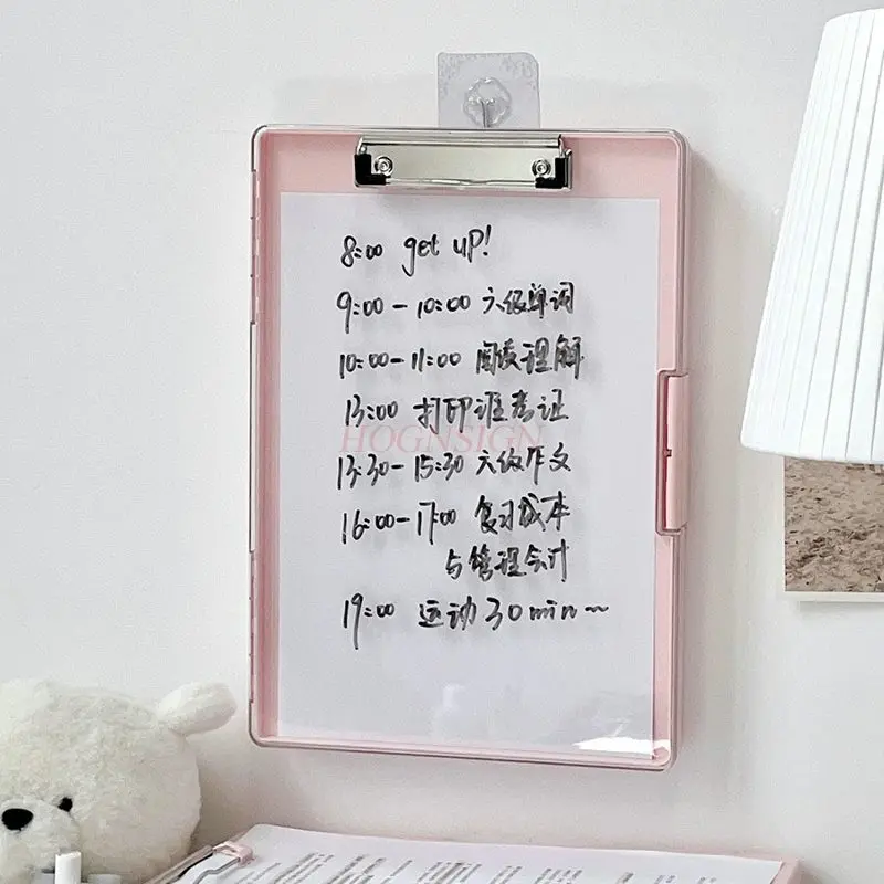 1pcs 다층 다기능 폴더, 쓰기 패드, 종이 보관함, 보드 클립, 쓰기 보드 보관 폴더