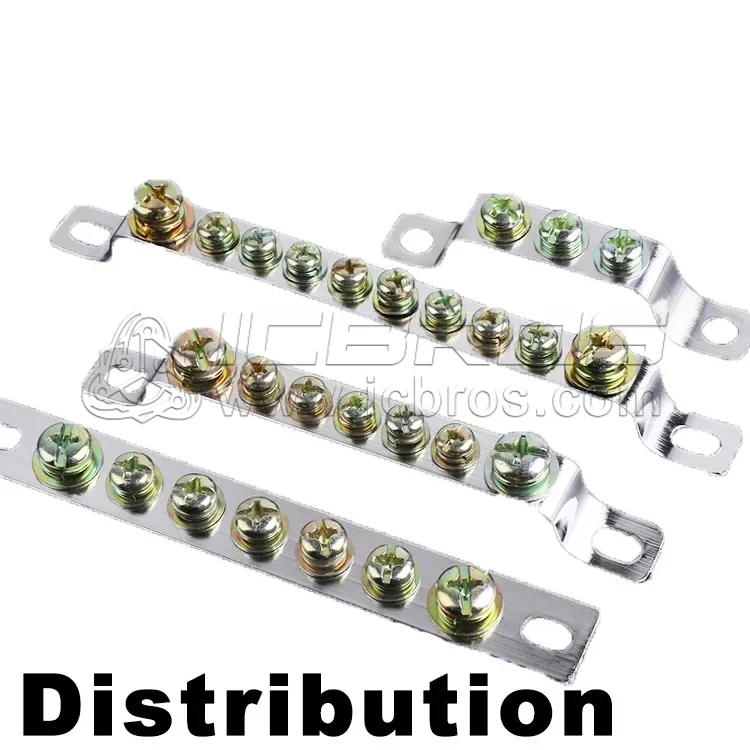 Description Picture 2 of itemGrounding Zero 3/5/7/10 Position Distribution Box 2 * 15 GroundinG Copper Bar 5/10 Hole Bridge Type Wiring Terminal Block