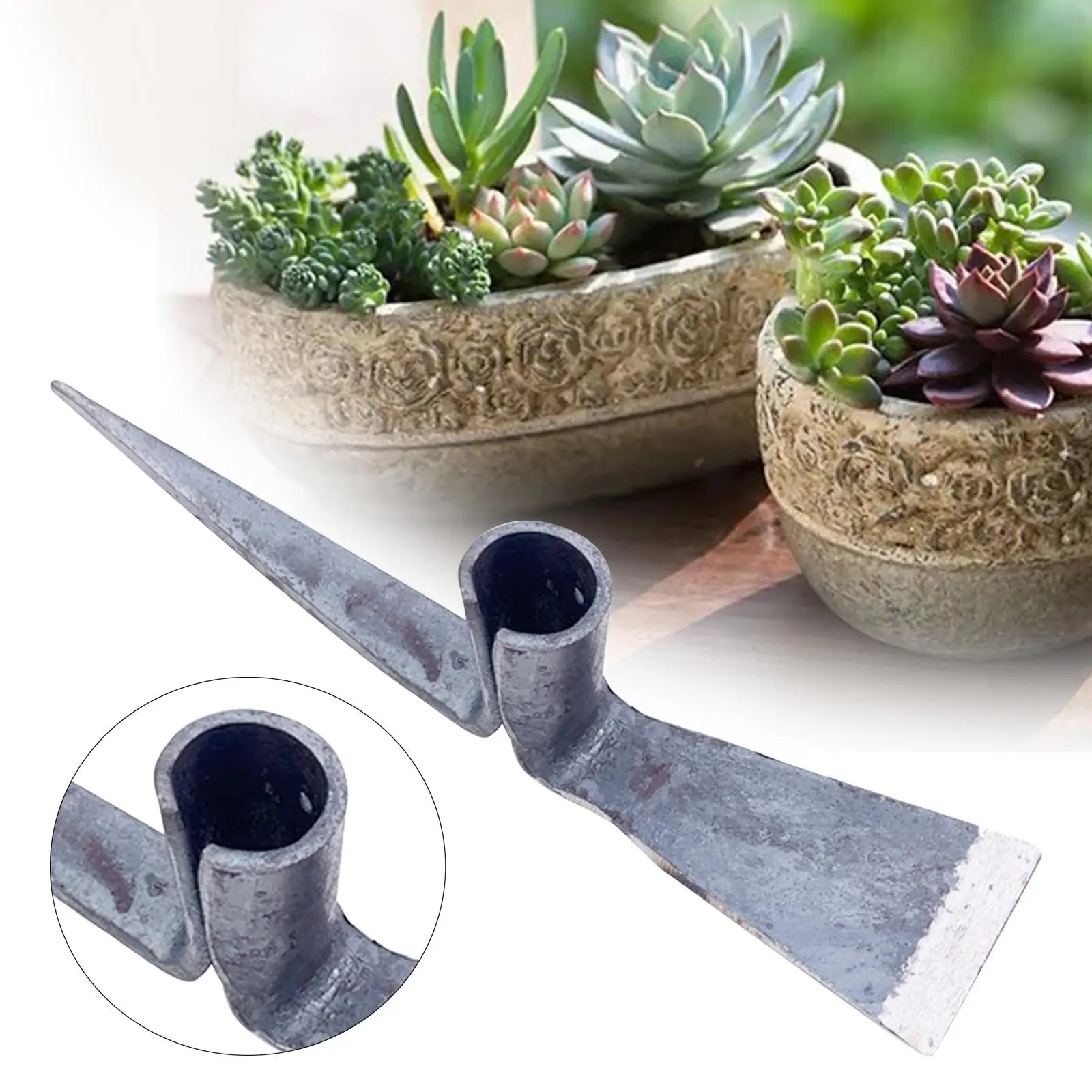 Durable Hoe Replacement Head Gardening Hoe Head Agriculture Tool Gardening Tool for Garden Lawn Loosening Weeding