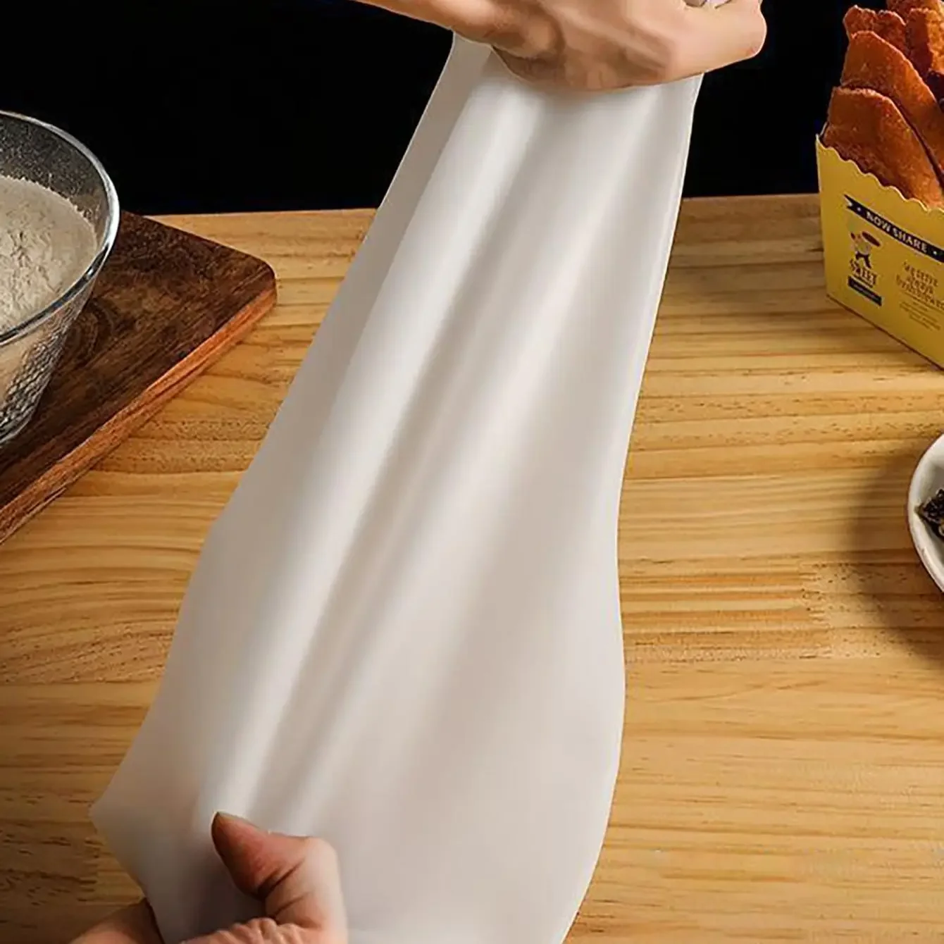 1pc Food Grade Silicone Dough Kneading Bag Silicone Kneading Dough Bag Flour Mixer Versatile for Bread Pastry Pizza