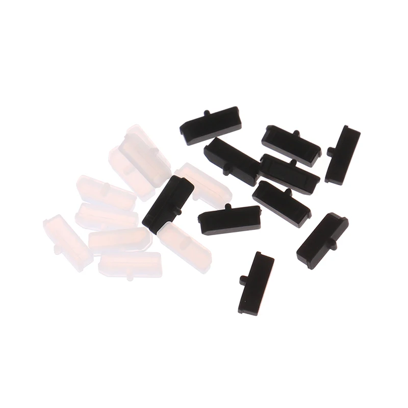 10-Piece Dust Plug Set for Display Port Connectors - Protective Rubber Covers for Computers