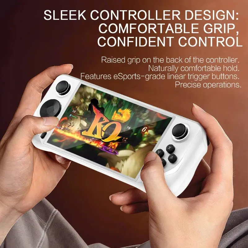 E6 Console Di Gioco Portatile Supporto Per Videogiochi Portatile Schermo Ips Da 5 Pollici Schermo 60Hz Retro Gamebox 10000 Giochi Regalo Per Bambini