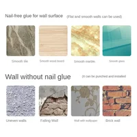 No Punching Wall Mounted Toilet Paper Holder Rustproof Anticorrosion Stainless Steel Bathroom Kitchen Roll Paper Toilet Holder 6