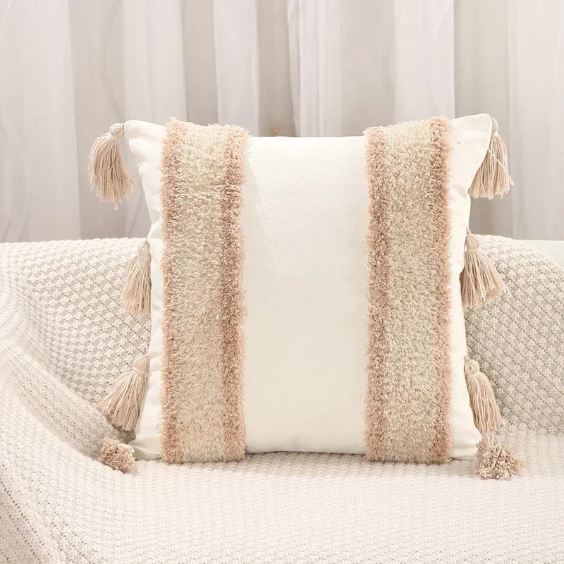 

Pillow Covers Pillowcases Decorative Home Tufting Cushion Living Decor Room Bed Black Tufted Sofa White For 45x45/30x50cm