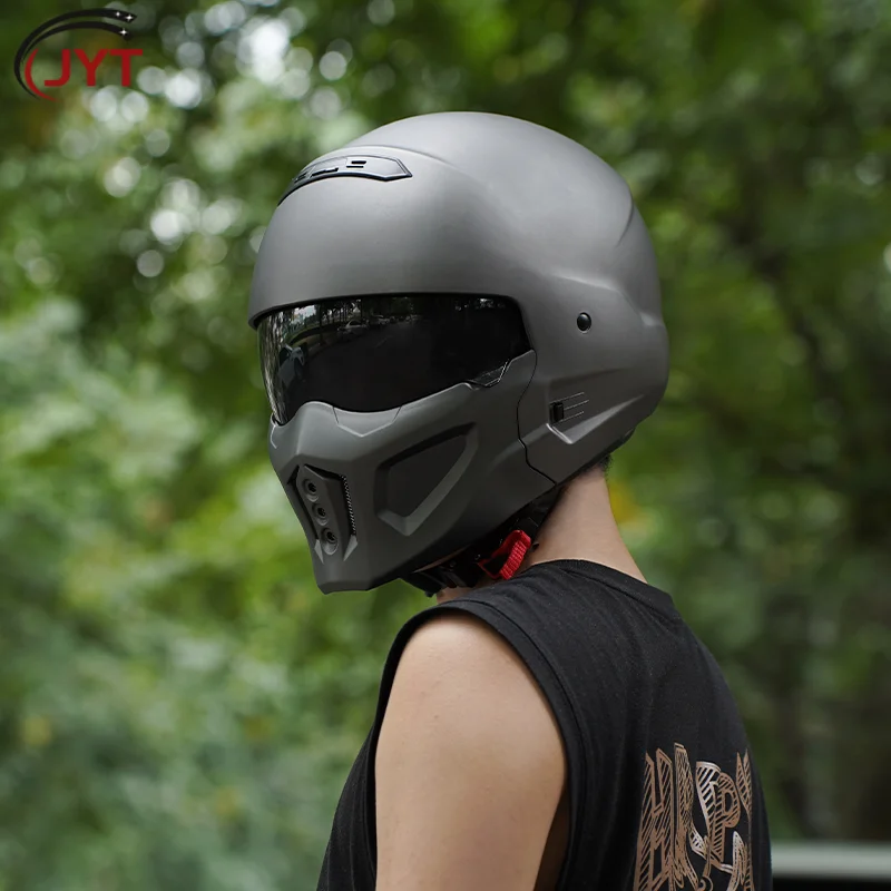 

Scorpion Full Face Helmet Free Shipping Motorcycle Combination Helmets for Men Built-in Lens Four Seasons Moped Scooter Cruiser