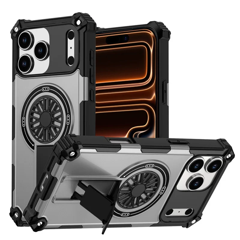 Magnetic Shockproof Protective Kickstand Armor Phone Case