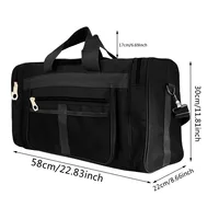 Sac polochon de voyage en Nylon pour femmes et hommes, sac à bagages à main, fourre-tout de grande capacité pour week-end, sac de Sport, pochettes de nuit 6