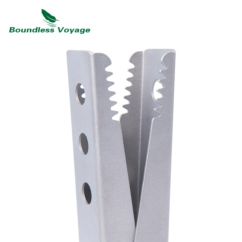 Boundless Voyage Anti-Scalding Bowl Dish Clips Titanium Gripper Non-Slip Tongs Clamp Holder Multifunctional Kitchen Tool Ti1015T Kitchen Clip