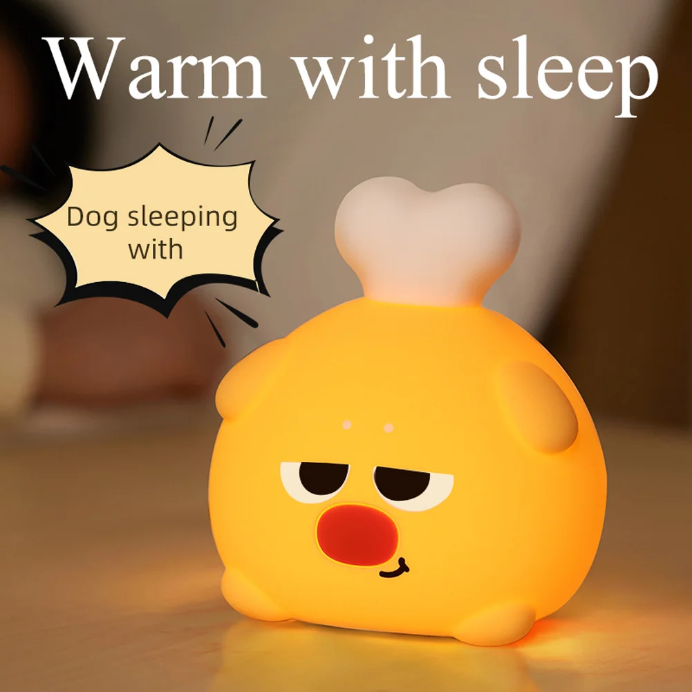 

Chicken Legs Night Light For Kids Novelty Lamp With 3-level Brightness 30-Minute Timer USB Rechargeable Cordless Bedside Lamp
