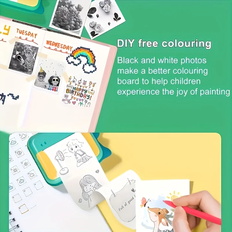 10 Rolls 57mm Premium Self-Adhesive Thermal Label Paper | Mini Printer Sticker for Wireless Study Notes & Photo Printing