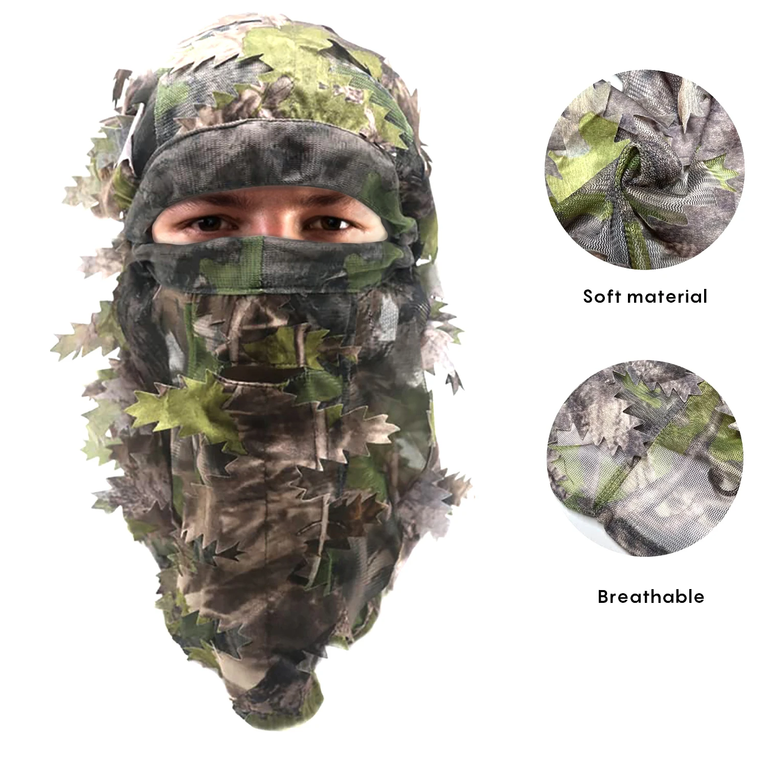 Cappello Ghillie 3D Mimetico - Ideale Per Caccia, Pesca E Attivit&agrave; Outdoor