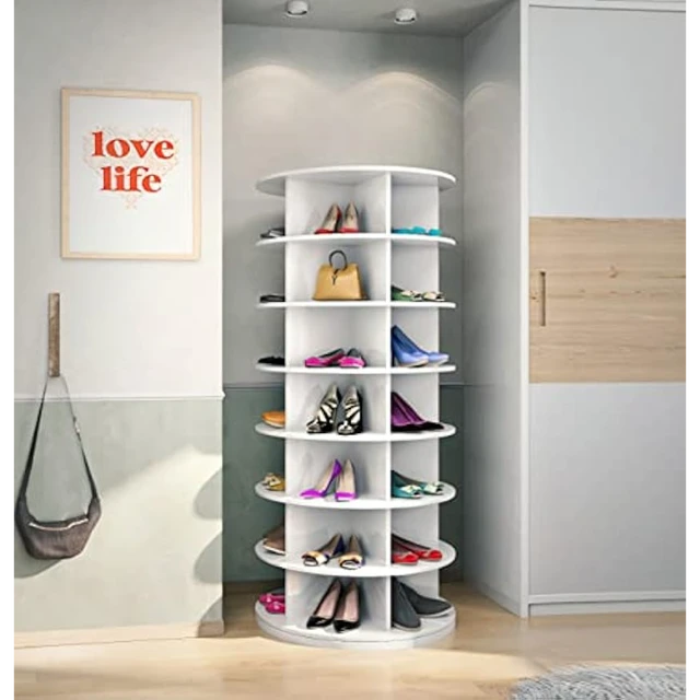 Weinstein storage Rotating shoe rack 360° original, Spinning shoe rack,  Rotating shoe rack tower, Lazy