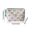 Ins Style Korean Quilted Cotton Fabric Cosmetic Bag Pink and Green Fresh Cosmetic Organizer Bag for Home Organizer Toiletry Bag 6