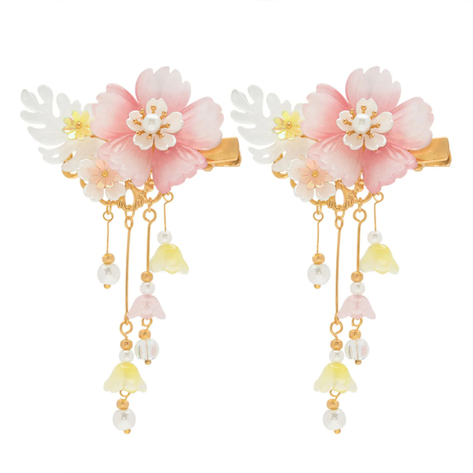 

Flower Hair Clips for Women Stable Grips Vintage Bridal Wedding Headdress for Women Girls and Hairdressing Salon