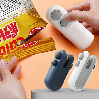 Snack Sealing Machine Mini Heat Bag Sealing Machine Package Sealer Bags Plastic Food Sealer Clip Bag Handheld Sealer Heat Sealer 1