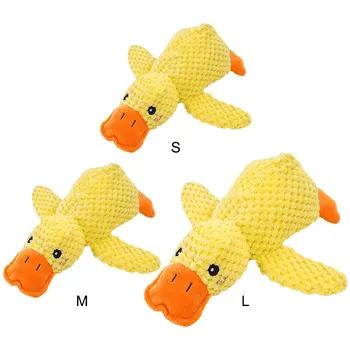 Dog Calming Duck Pet Plush Toy with Quacking Sound Calming Duck Dog Toy Pillow Toy Dog Stuffed Animals Chew Toy for Dogs 6
