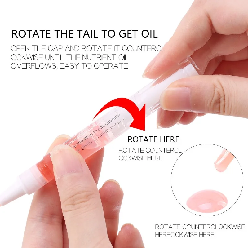 Cuticle Oil Pens Gel Nail Nourishment Polish for Nails Treatment 5ml Nailfinger Care Tools 6/1pcs nail care oil,nail cuticle oil pen