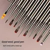Nails Art Liner Brushes Elongated Lines Striping Drawing Painting  6/9/12/15/18/25mm Nail Design Pen Professional Manicure Tool 3