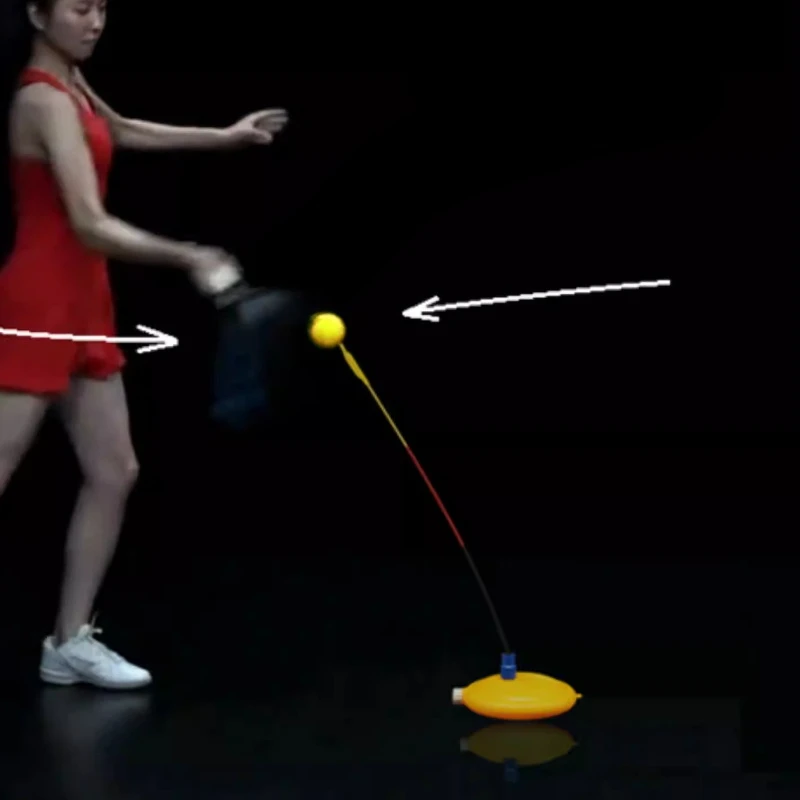 전문 회전식 테니스 트레이너, 초보자용 테니스 트레이너, 안정적이고 내구성 있는 볼 훈련 장치, 휴대용 스포츠 장비