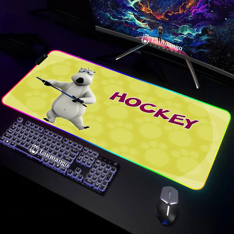 

Светодиодный коврик для мыши, игровой Настольный коврик для мыши, аксессуары для игрового стола, задняя подсветка, Настольный коврик, большой коврик для мыши для офиса Xxl