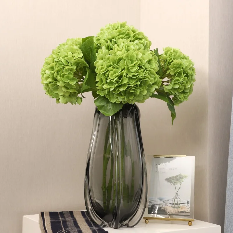 Real Touch Artificial Big Hydrangea Flower Faux for Living Room