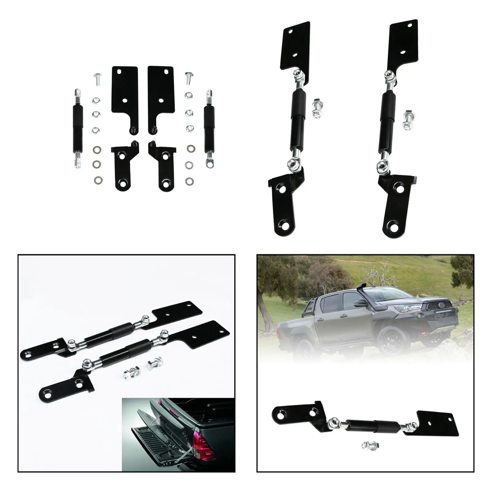 Shock Damper Tailgate Assist Shock Sturdy Easy to Use Tailgate Down Damper Support Rod for Revo 15-21 Auto Replacements