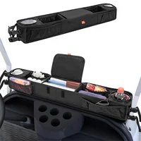 Golf Cart Front Storage Basket with Insulated Cup Holders, Dash Tray Organizer for EZGO, Golf Cart Storage Organizer 2