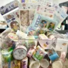 500g Random Washi Tape Set 50-60 Pcs No repeat Stationery Stickers Adhesive Masking Tape Scrapbooking Kawaii Journal Supplies 6