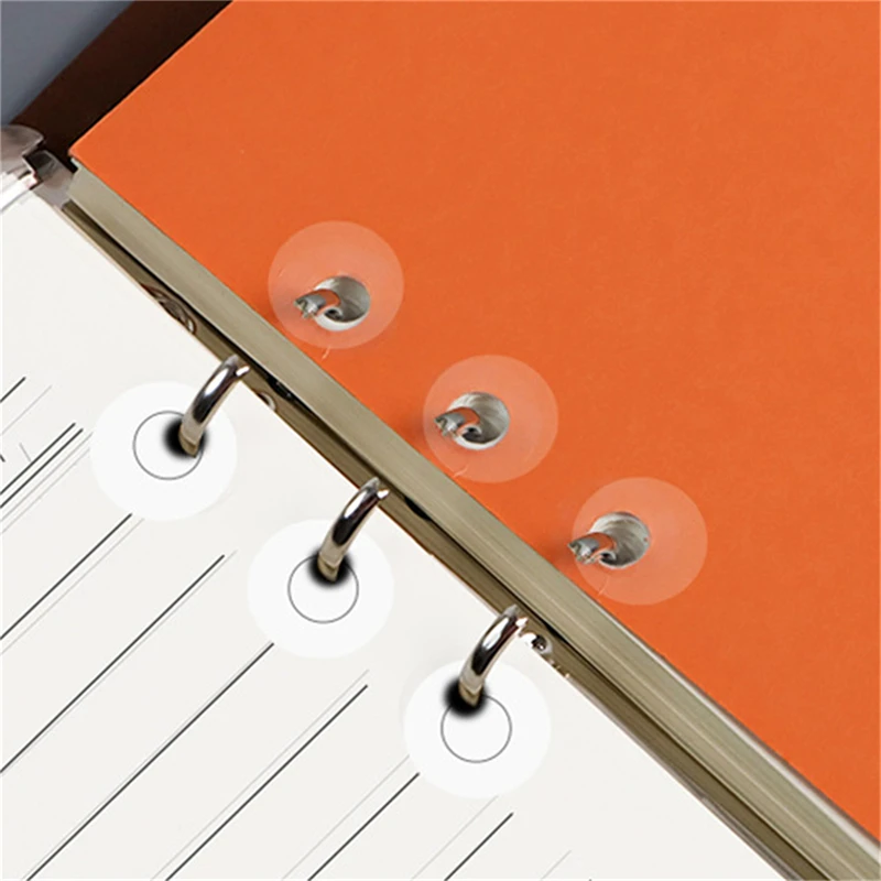 4 Sheets Loose-leaf Hole Repair Subsidy Punch Reinforcements Protectors Paper Rings Binder Labels Reinforcers Stickers