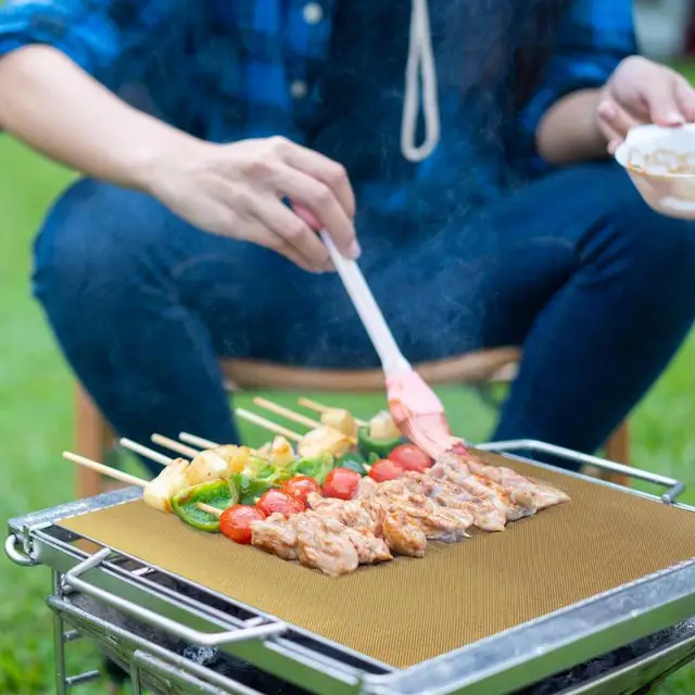 2Db Nem Tapadó Sütő-Védő Szőnyeg Hőálló Sütés Alsó Sütő Bbq Grill Újrafelhasználható És Védi A Konvekciós Szőnyeget - Image 5