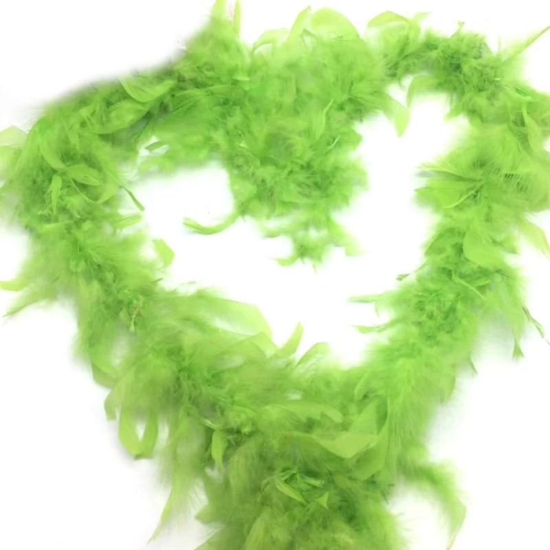 Thicken Plush Turkey Feather Boa Soft Full Feather Trim Stripe for Wedding Party Costume Stage Dancing Diy Decorations feather scarf