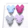 Mouse Shape Silicone Beads For Jewelry Making Baby Pacifier Clips Food Grade DIY Pacifier Chain Necklace Accessorie 5
