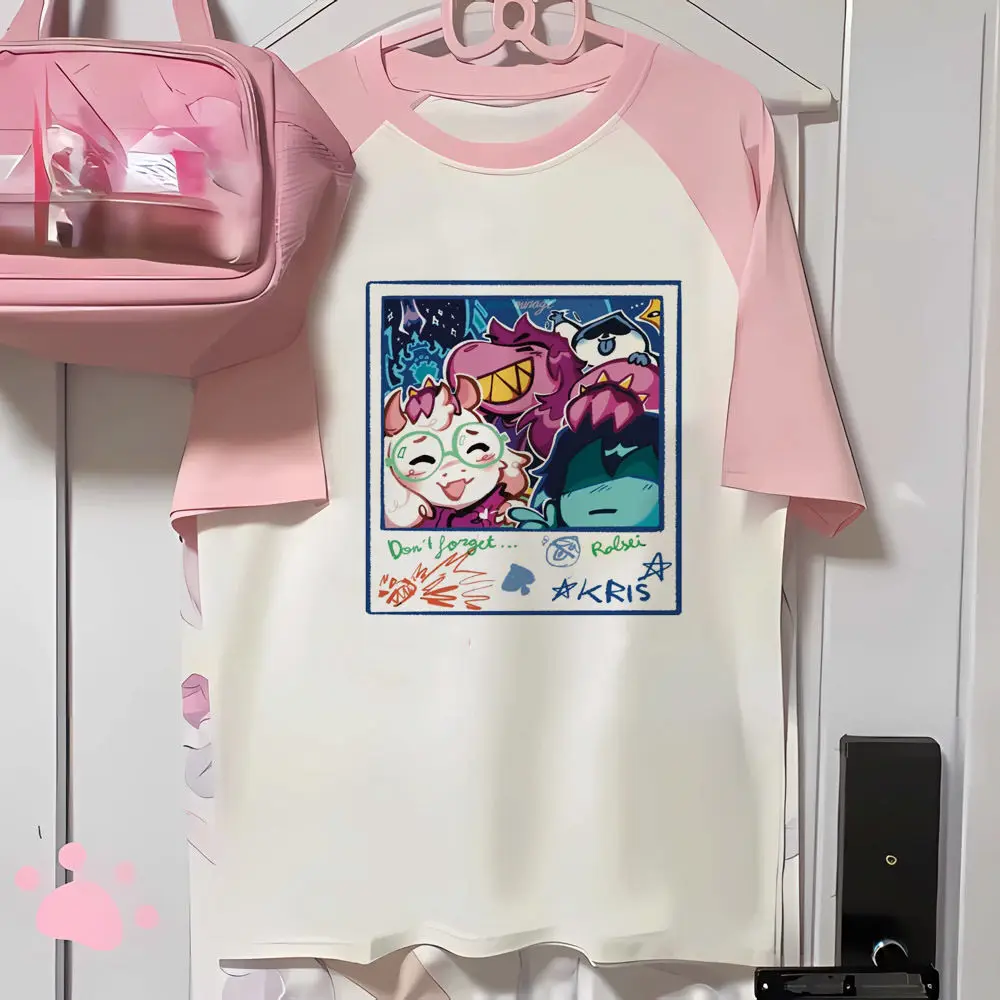 Ralsei T-Shirt Teenager Grunge Kawaii Punk koreanische Kleidung Grafik Streetwear T-Shirt Streetwear Ästhetik Bunte Universität Harajuku