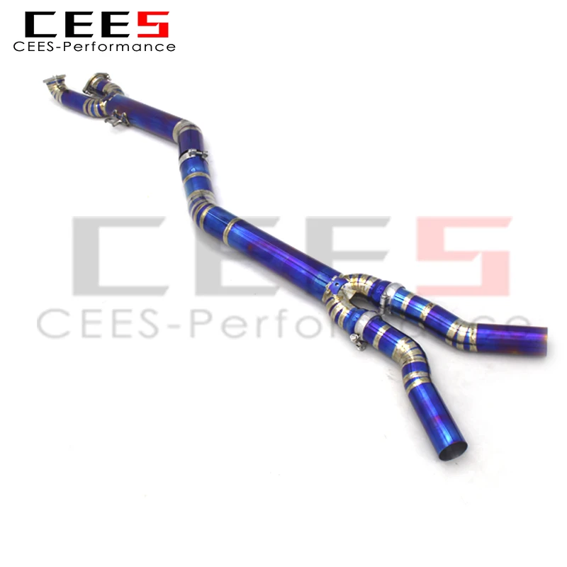 

CEES титановая средняя труба для BMW M3/M4 G80/G8X 3,0 T 2021-2023 Расширенная Скоба средняя выхлопная система выхлопная труба