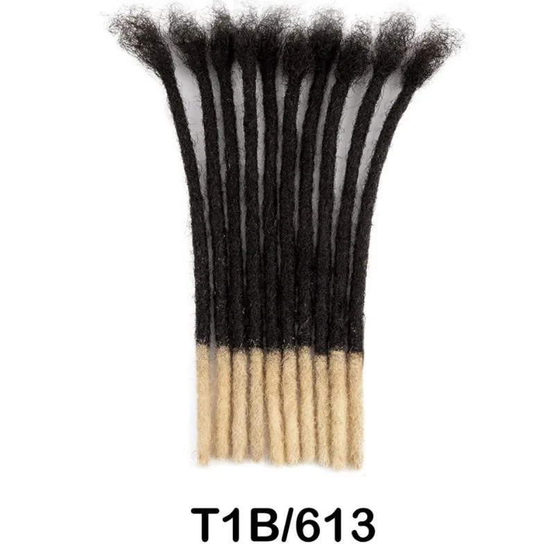 0.6cm locks Extensions Handmade Dreadlocks Human Hair Afro Dreadlocks Extensions Brazilian Real Human Hair For Women/Men 3