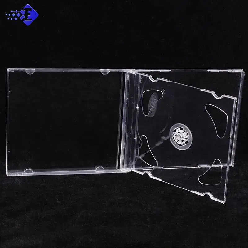 

Household Standard Single Disc Storage Box DVD Case CD Case Empty Clear Plastic CD Jewel Case Disc CD Box 14.2cm*12.4cm*1.0cm