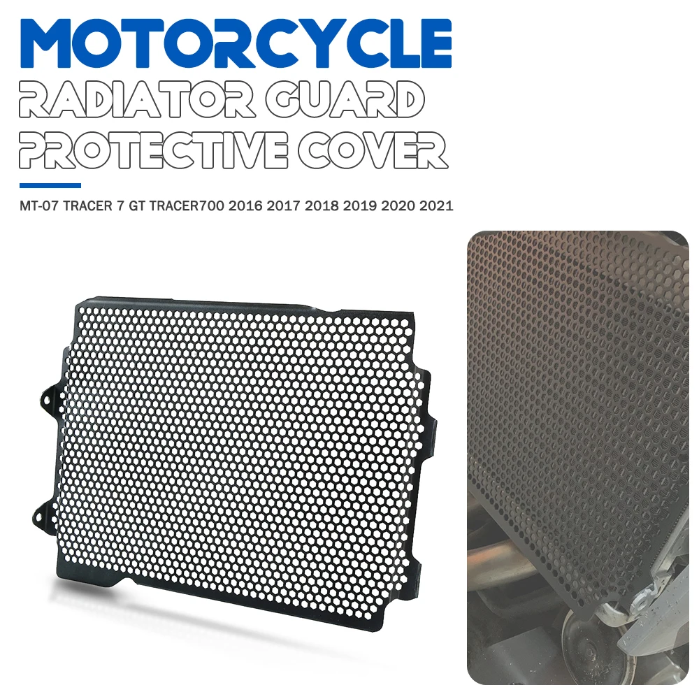 

For YAMAHA TRACER700 MT-07 Tracer 7 GT Motorcycle Radiator Grille Grill Guard Cover Protector MT07 2016 2017 2018 2019 2020 2021