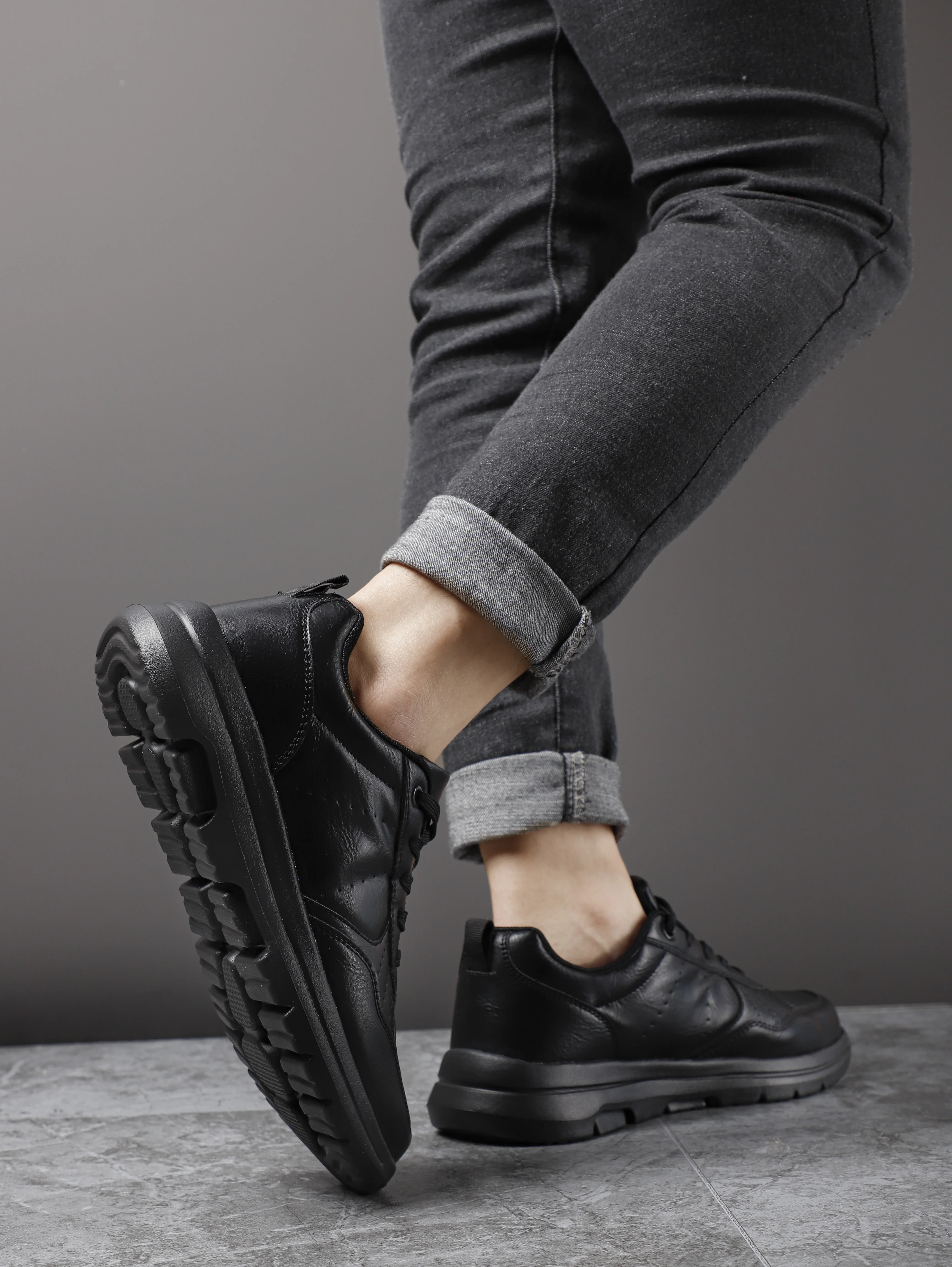 Männer Schuhe Ganzjährig Sport Schuhe Männer Casual Schuhe Lace Up Weiß Schwarz Turnschuhe Outdoor Wanderschuhe Für Mann – Detail 5
