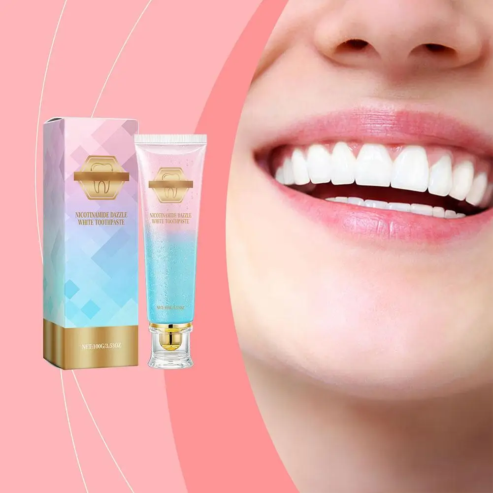 1Pc Nicotinamide Whitening Stain Removal Toothpaste Teeth Freshens Yellow Care Improves Toothpaste Breath Probiotic Fresh Z2L3