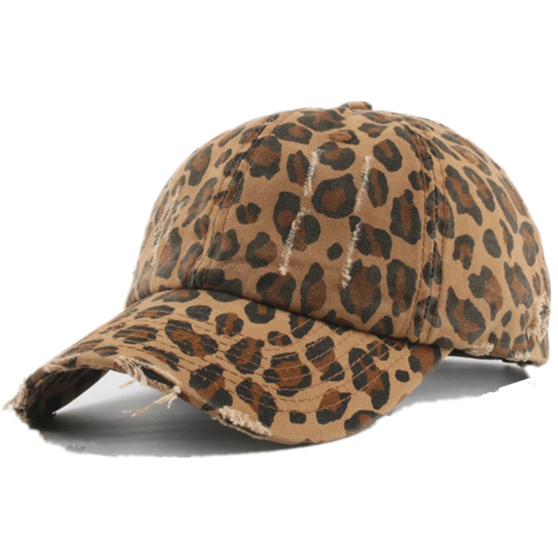Hot Sale Y2K Fashion Leopard Print Women's Baseball Cap Summer Outdoor Sunscreen Hat Female Trendy Cap