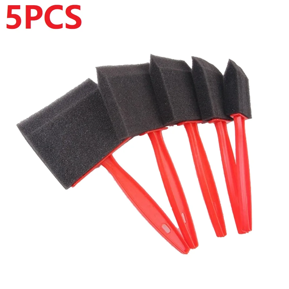 

Hand Tools Foam Brushes 2.5/4/5/6.3/7.5cm 5 Piece Set Craft Paint Brush Excellent Water Retention Foam Paint Brush