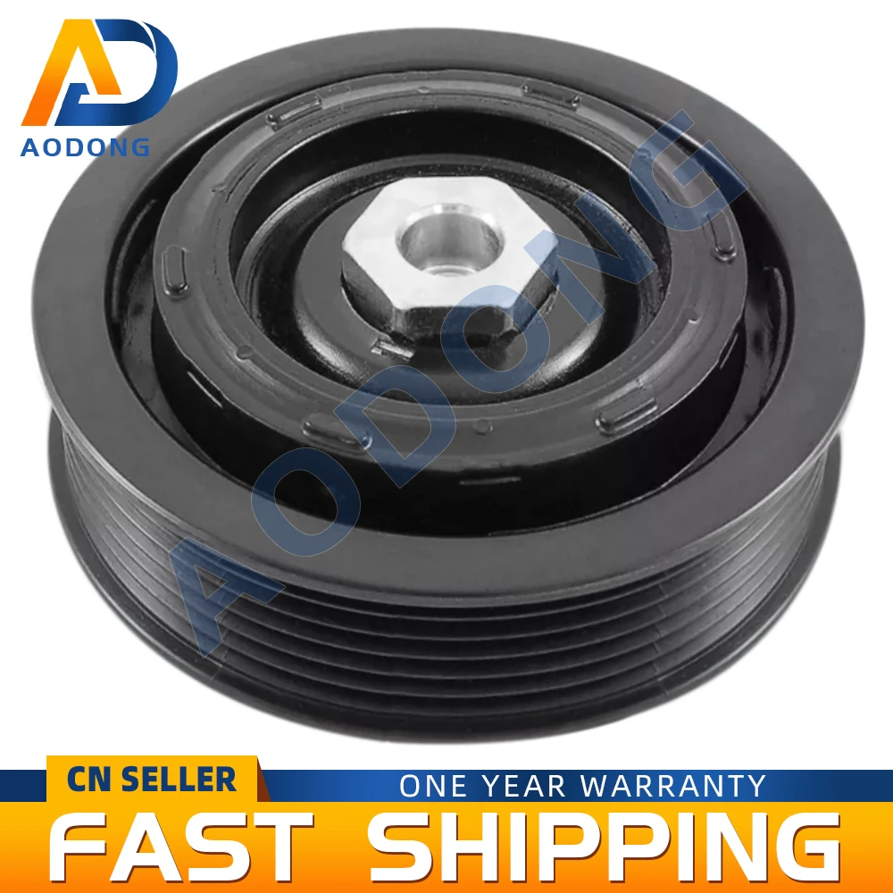 VV Transporter T5 Amarok Multivan 7E용 7SEU17C A/C AC 압축기 클러치 풀리 0820803   7E 0820803 F7E 0260803 G 447150 -2613