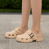 Fashion EVA Outdoor Beach Sandals Summer Women Hole Shoes Casual Light Thick Sole Soft Cloud Slippers - Image 2