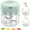 Electric garlic mincer, 250ml /100ML, cordless food processor for ginger peppers, fruit meat spices, beans 1